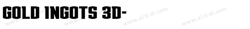 Gold Ingots 3D字体转换